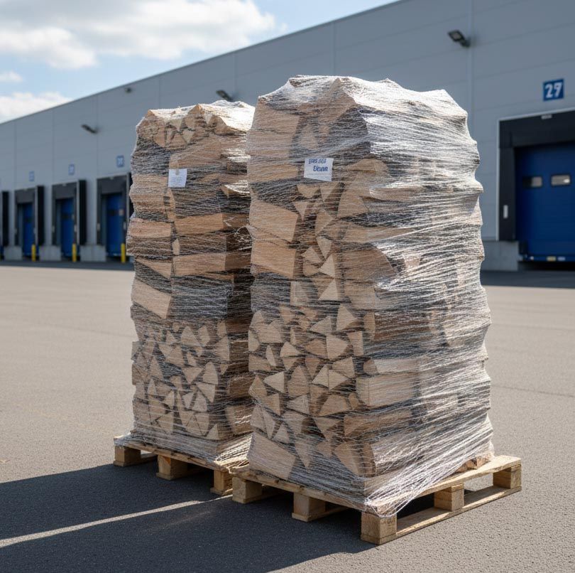 Legna da Ardere di Quercia Secca – Bancale 170 cm | Taglio Camino 33–38 cm | Origine Italia