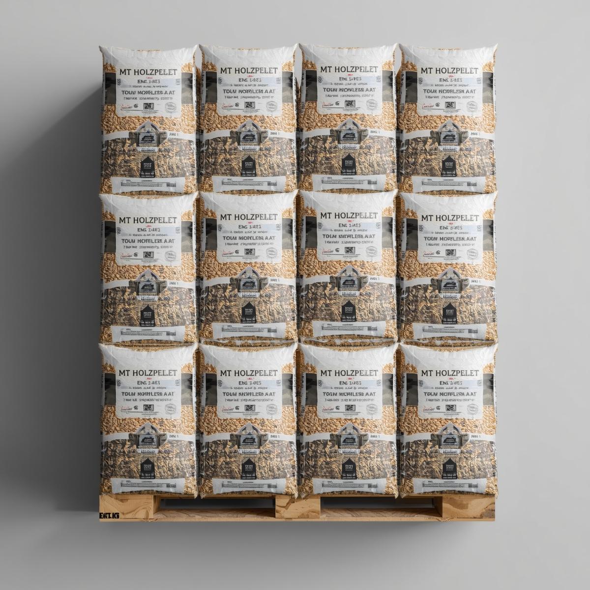 Pellet di Abete MT HOLZPELLET ENplus A1 – Bancale 72 Sacchi da 15 kg | Qualità Certificata